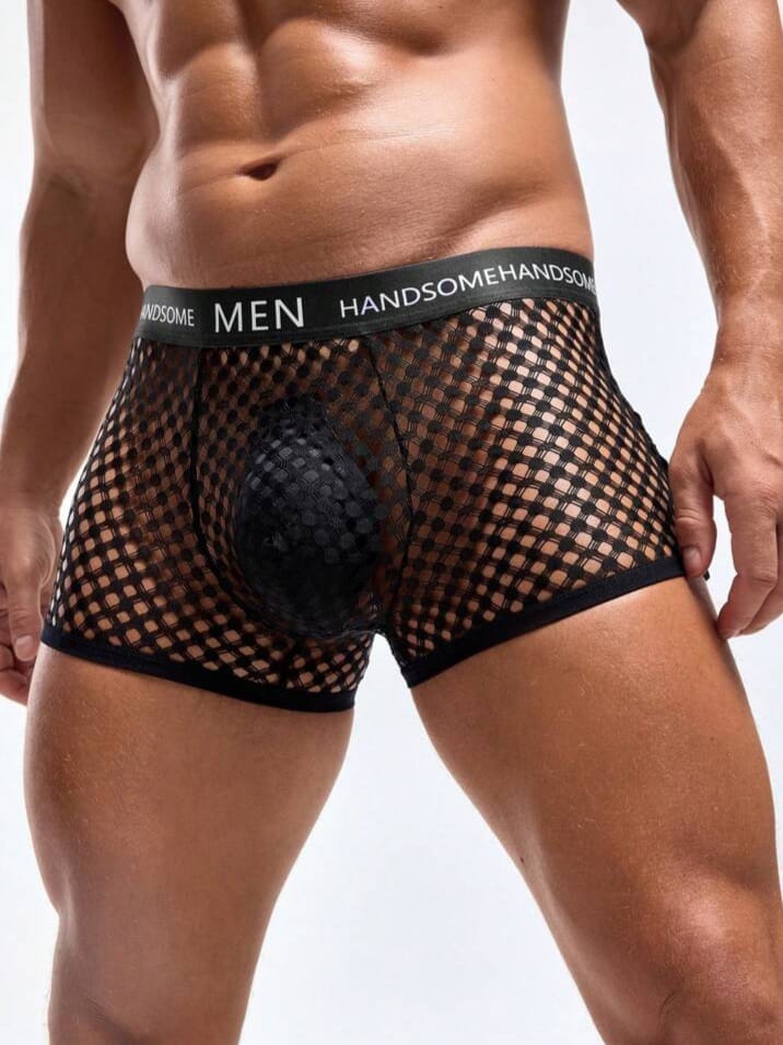 Midnight Fishnet Men's Boxer Brief